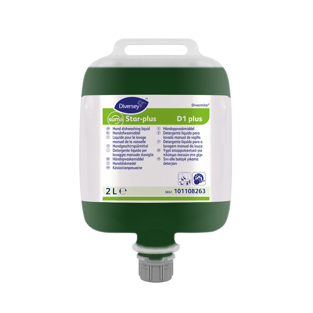 Suma Star-plus D1 2x2L - Highly concentrated hand dishwashing liquid